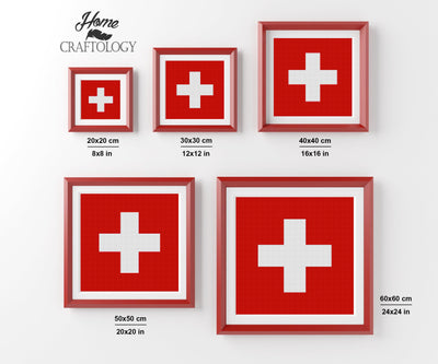 Switzerland Flag - Premium Diamond Painting Kit