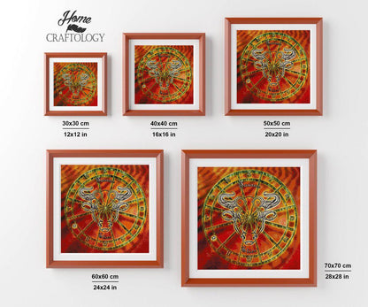 Taurus Horoscope - Premium Diamond Painting Kit