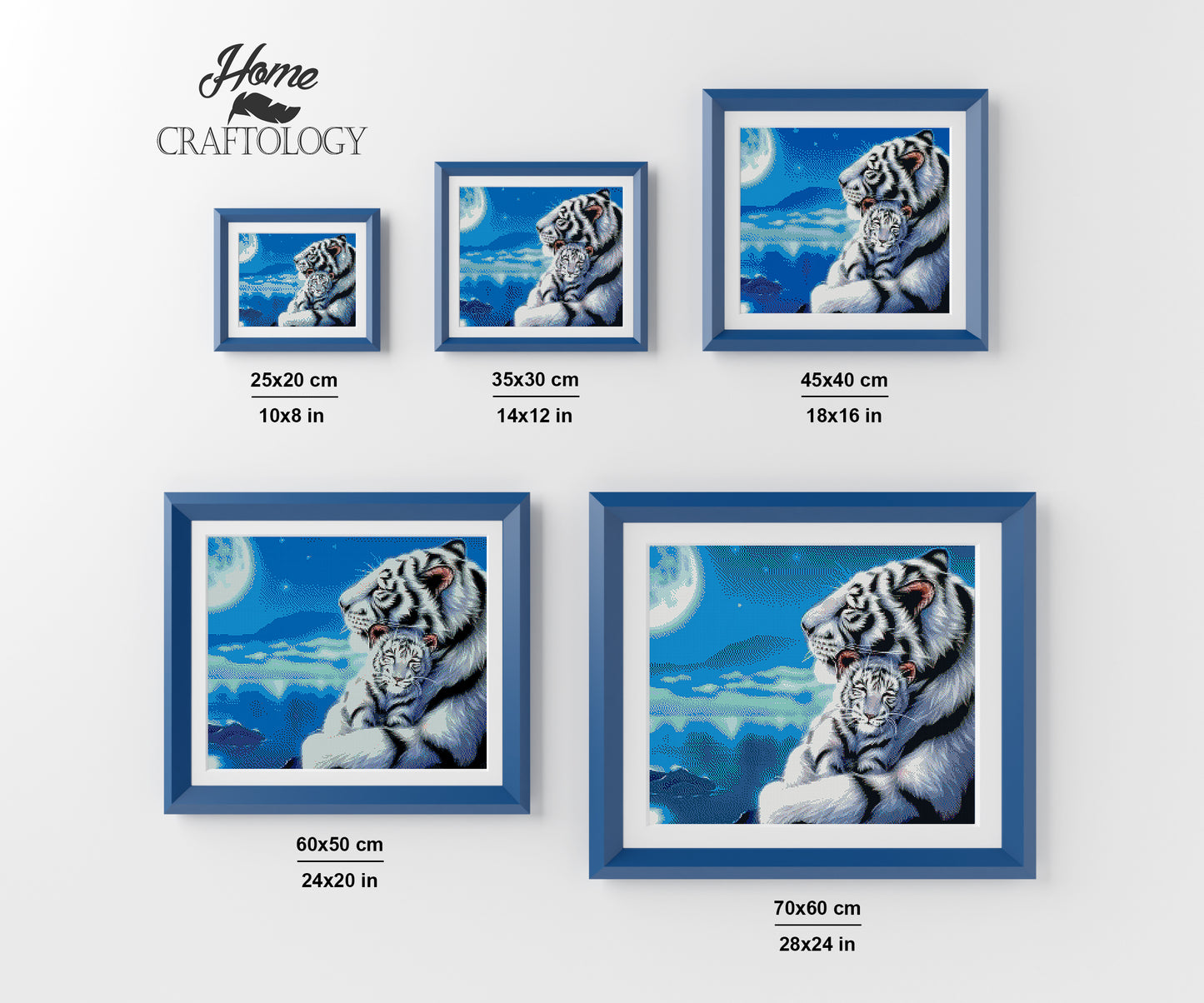 Tiger and Cub - Premium Diamond Painting Kit