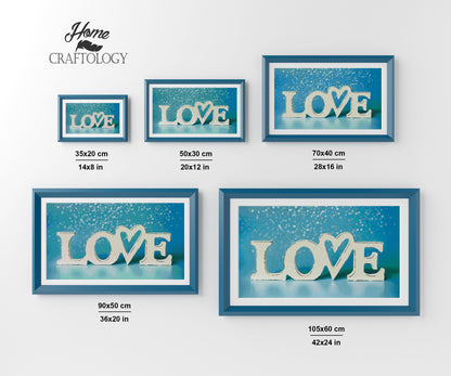 Blue Love - Premium Diamond Painting Kit