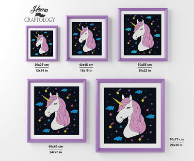 Unicorn and Stars - Premium Diamond Painting Kit