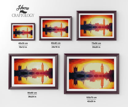 Big Ben Reflection - Premium Diamond Painting Kit