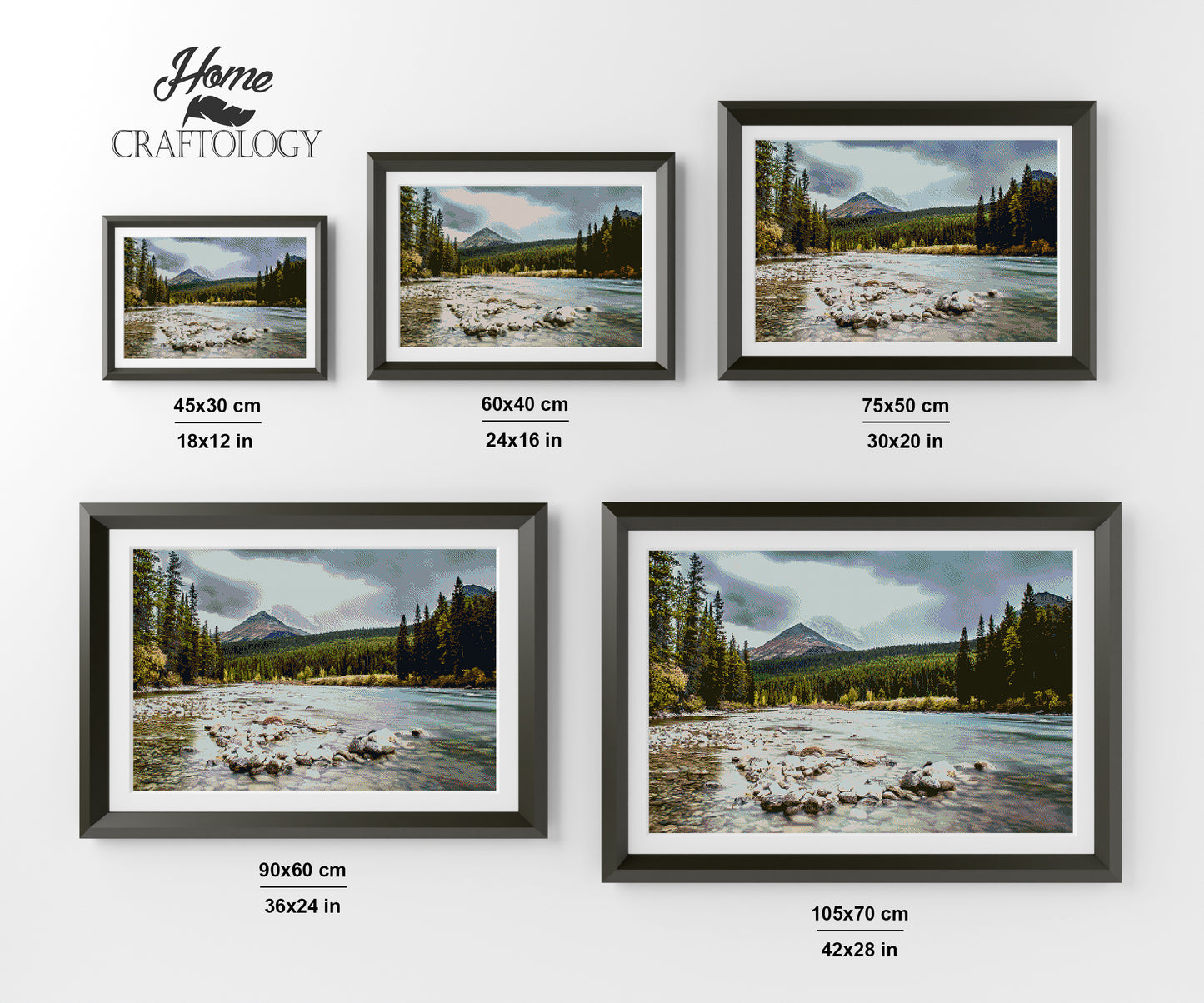 Banff River - Premium Diamond Painting Kit