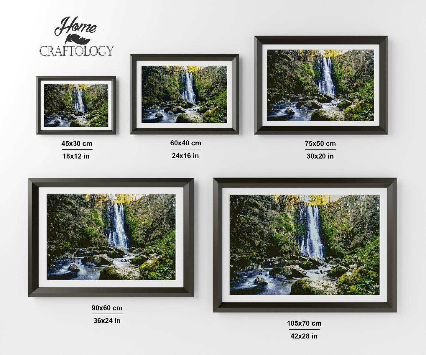 Cascade Falls - Premium Diamond Painting Kit