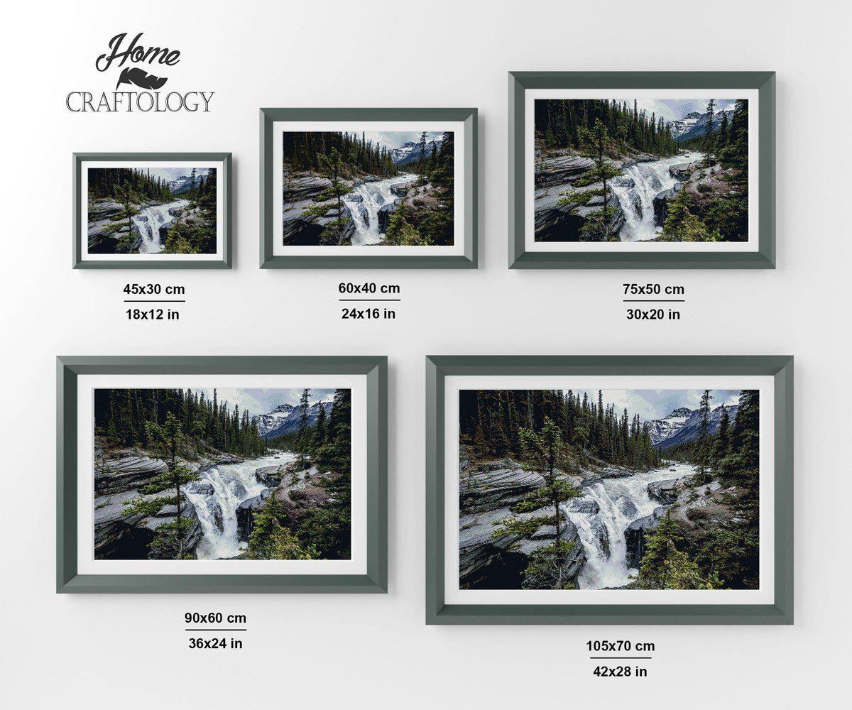 Scenic Waterfall - Premium Diamond Painting Kit