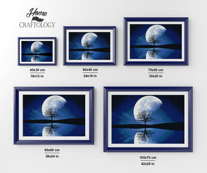 Moon Reflection - Premium Diamond Painting Kit