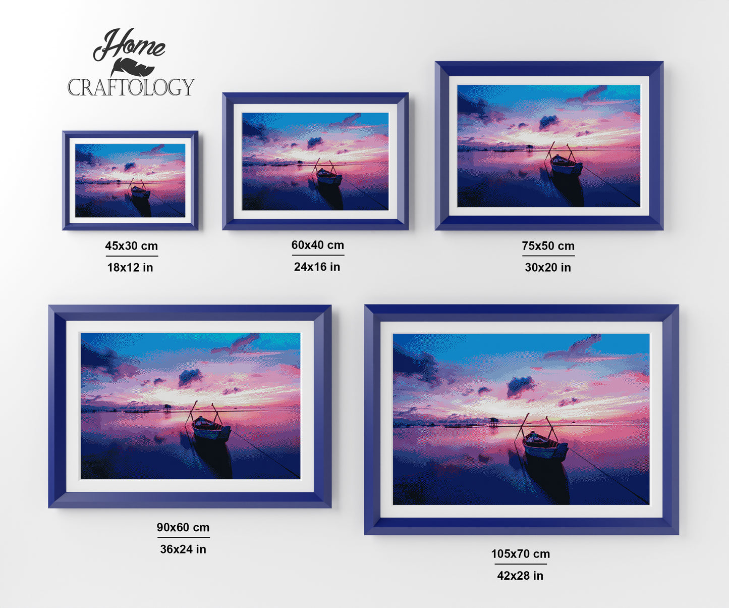 Cotton Candy Sunset - Premium Diamond Painting Kit