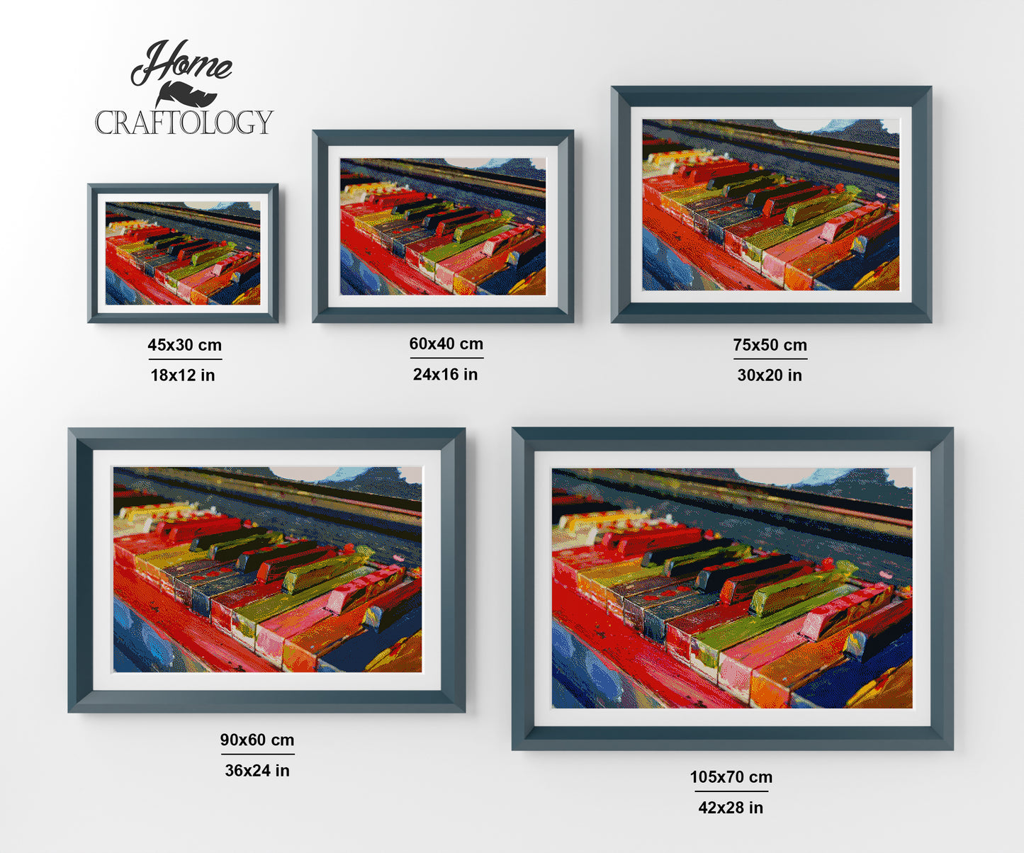 Colorful Piano - Premium Diamond Painting Kit