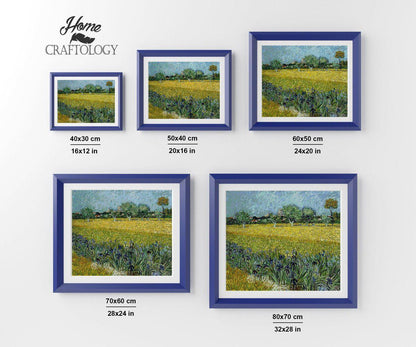 Field with Irises - Premium Diamond Painting Kit