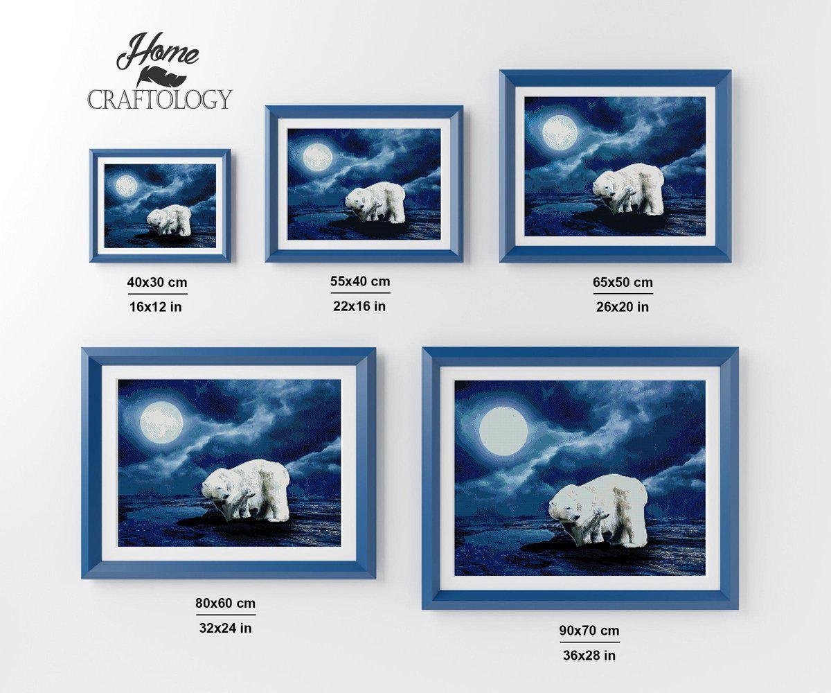 Mama and Baby Bear - Premium Diamond Painting Kit