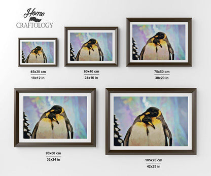 Penguin Couple - Premium Diamond Painting Kit