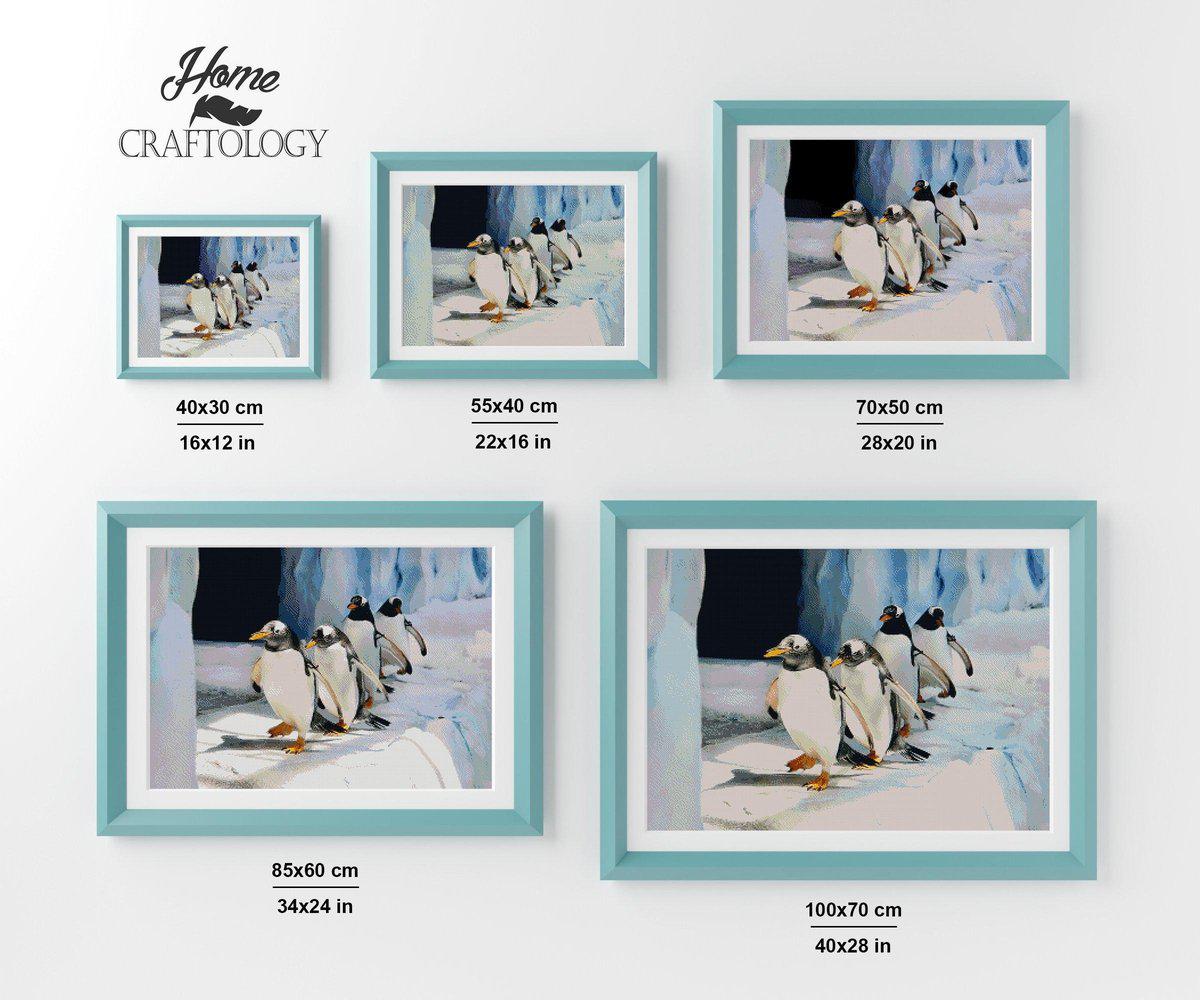 Walking Penguins - Premium Diamond Painting Kit