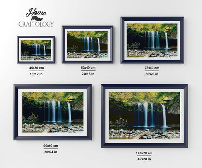 Serene Waterfall - Premium Diamond Painting Kit