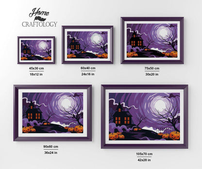 Purple Halloween - Premium Diamond Painting Kit