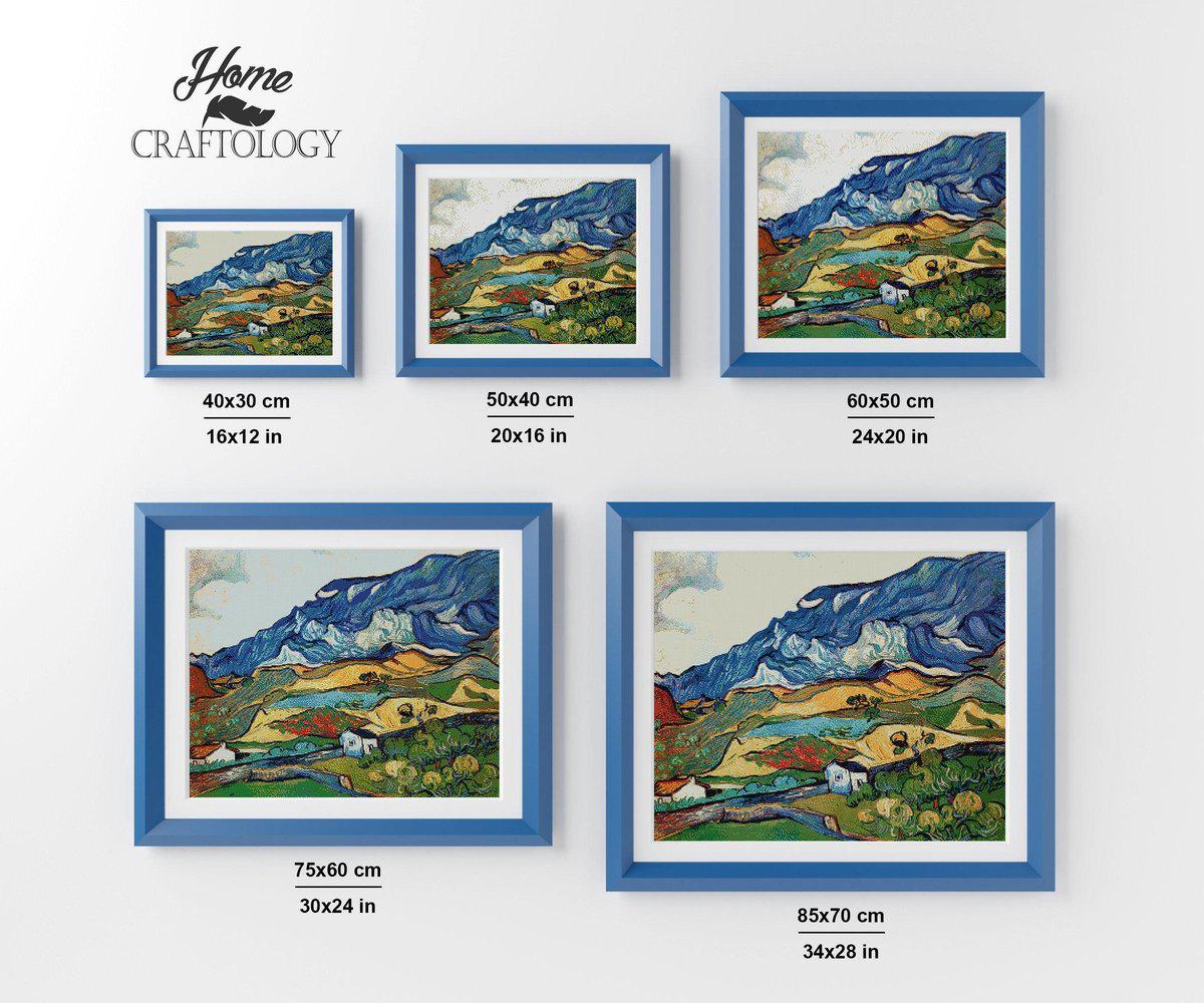 Les Alpilles a Mountain Landscape - Premium Diamond Painting Kit