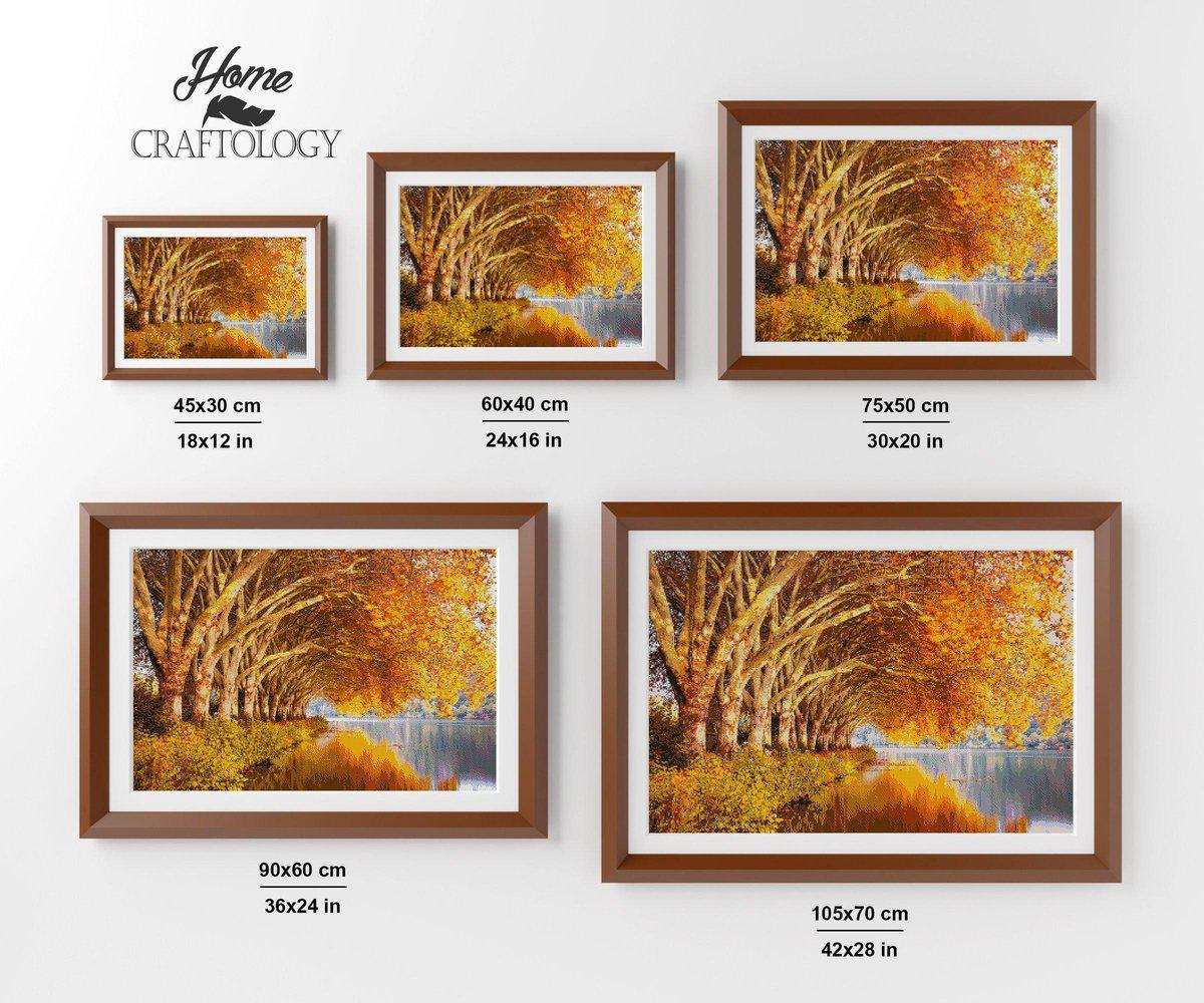 Autumn Trees - Premium Diamond Painting Kit