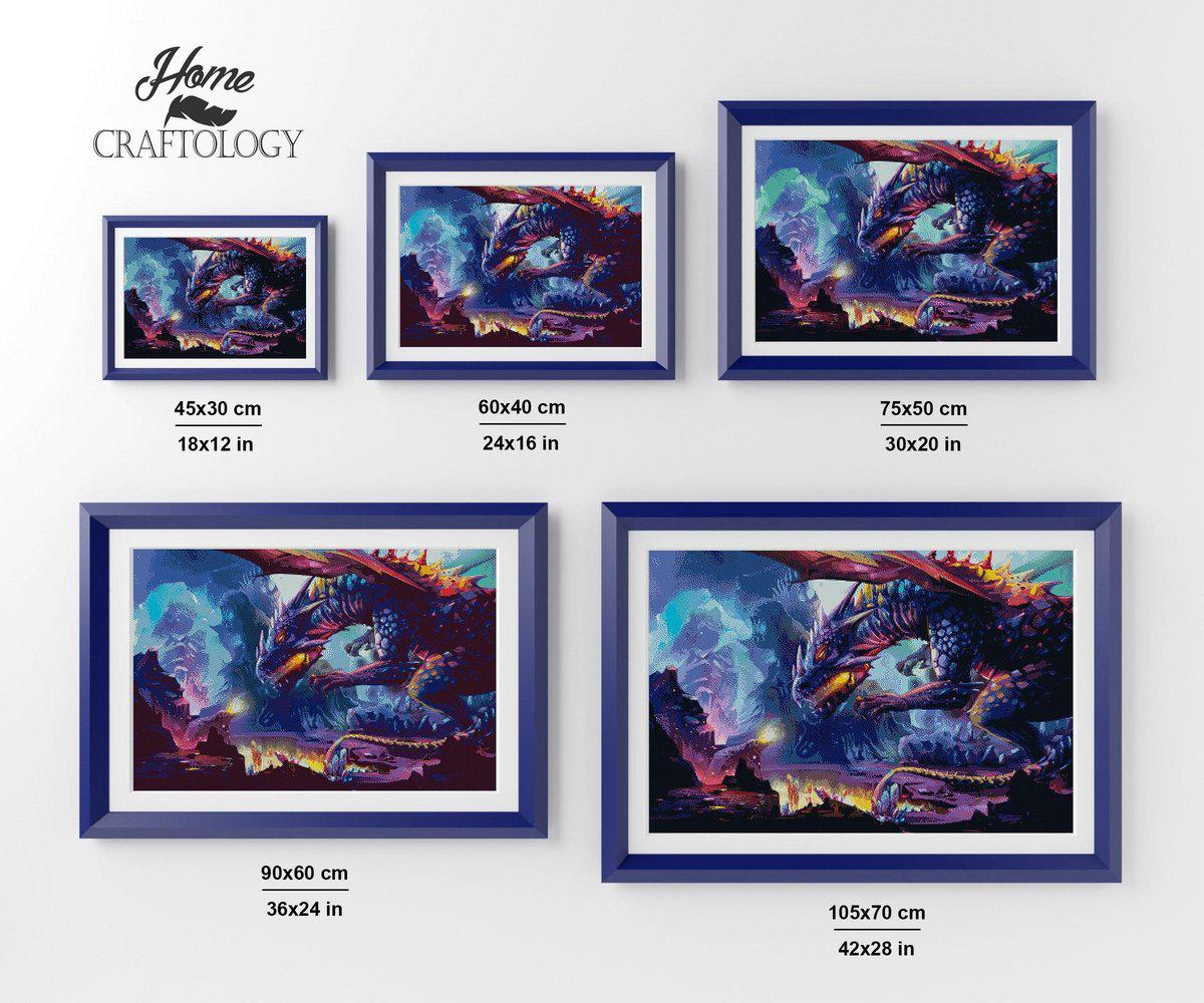 Dragon with Crystals - Exclusive Premium Diamond Painting Kit