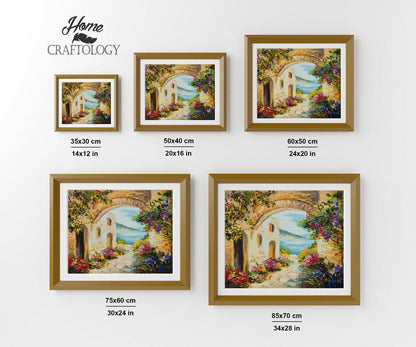 Flowers by the Sea - Exclusive Premium Diamond Painting Kit