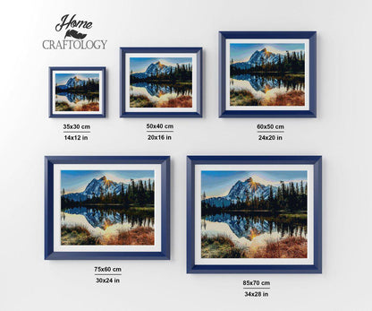 Mountain Reflections - Exclusive Premium Diamond Painting Kit