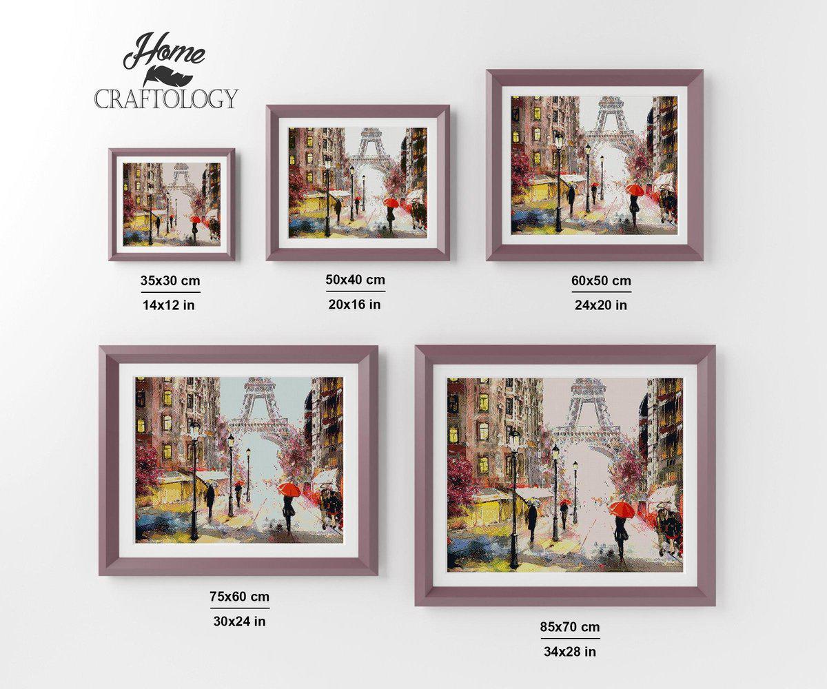 Paris in the Rain - Exclusive Premium Diamond Painting Kit