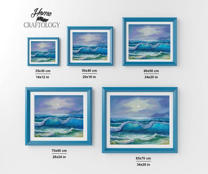 Sunlit Waves - Exclusive Premium Diamond Painting Kit