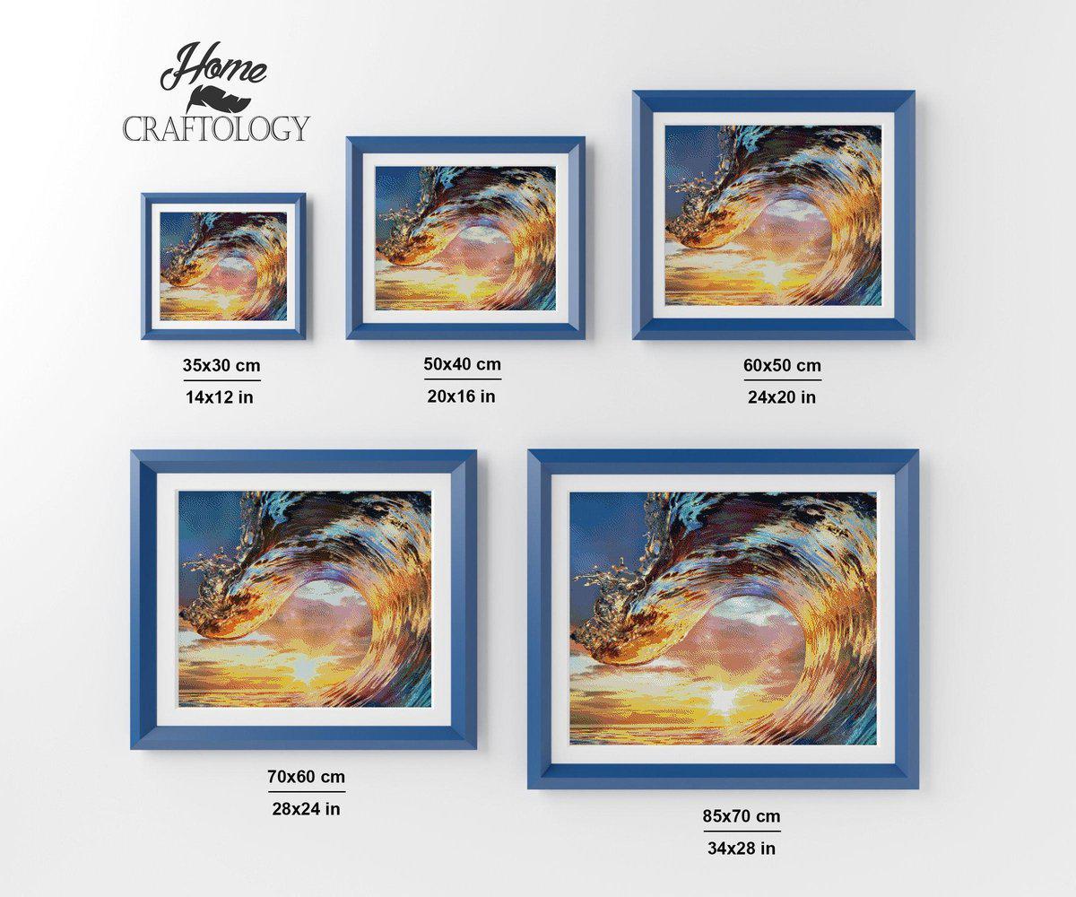 Sunrise Wave - Exclusive Premium Diamond Painting Kit