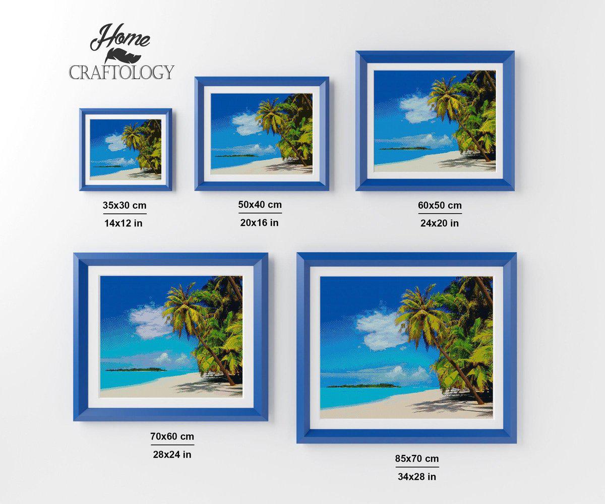 Tropical Beach - Exclusive Premium Diamond Painting Kit