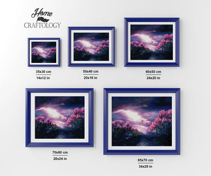 Tulips in the Storm - Exclusive Premium Diamond Painting Kit