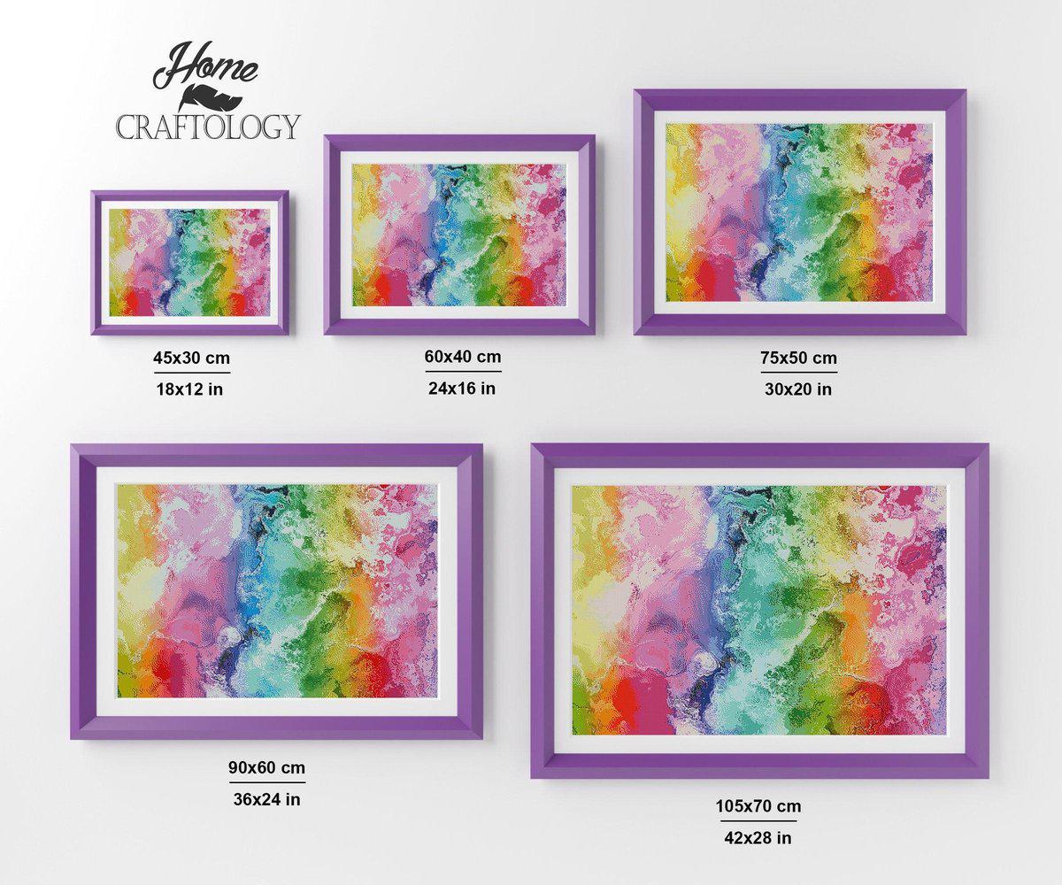 Rainbow Colors - Premium Diamond Painting Kit