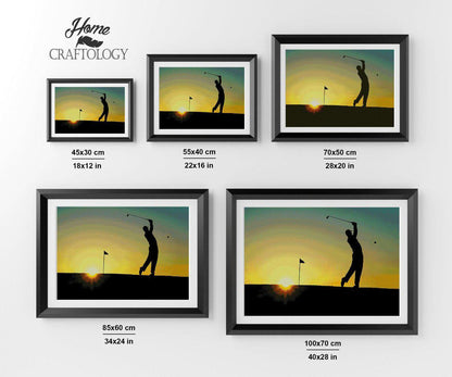 Golf Sunset - Premium Diamond Painting Kit