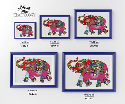 Colorful Elephant - Premium Diamond Painting Kit