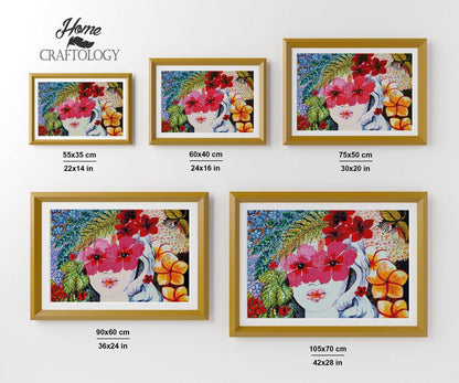 Flowery Eyes - Premium Diamond Painting Kit