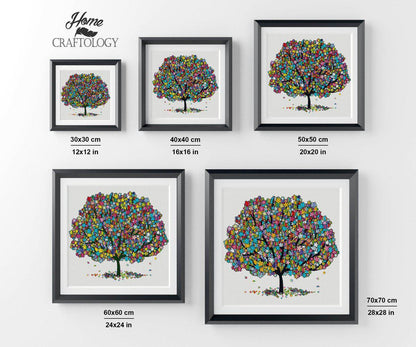 Tree with Rainbow Color - Premium Diamond Painting Kit