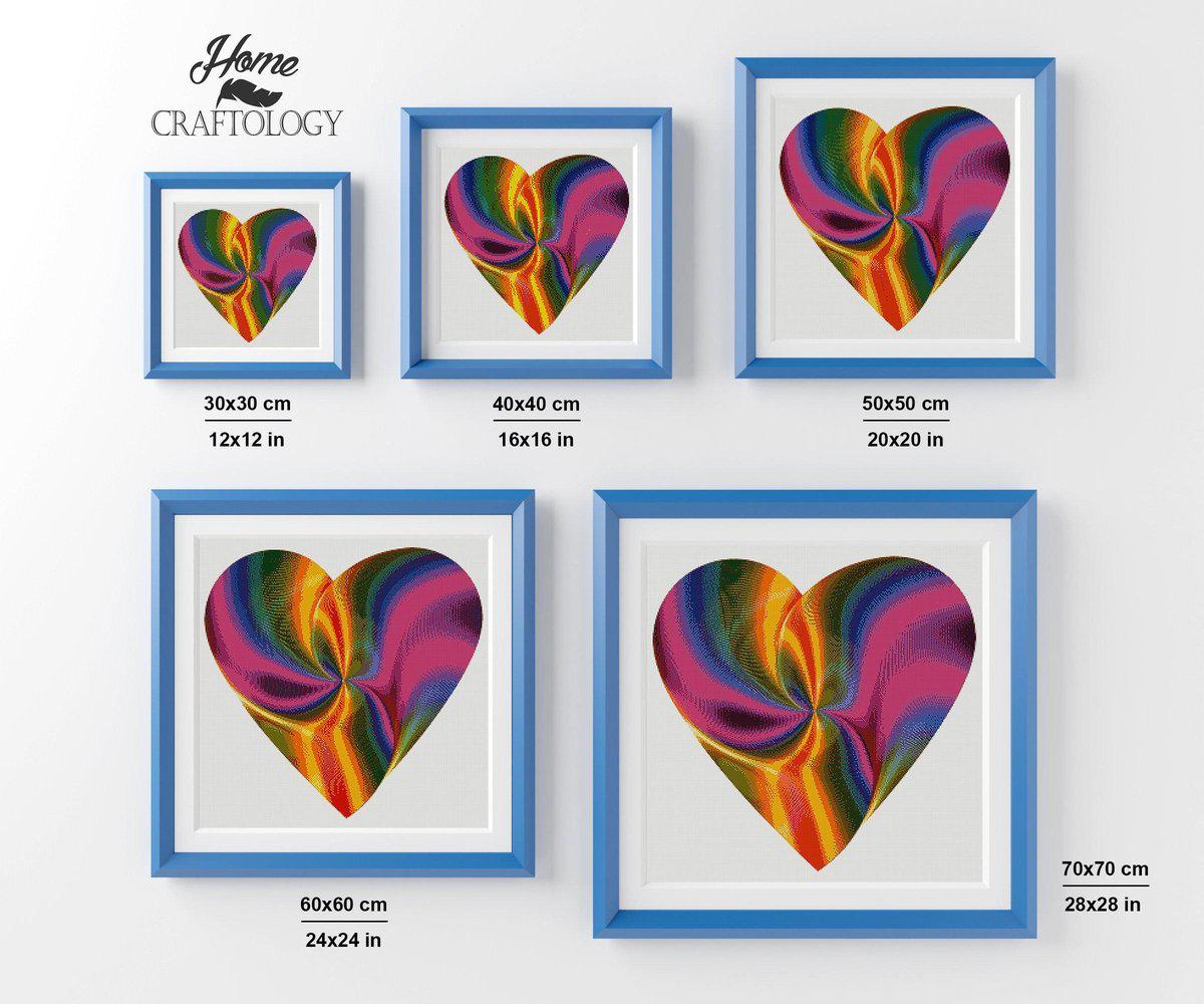 Vinyl Heart - Premium Diamond Painting Kit