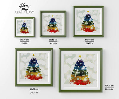 Colorful Christmas Tree - Premium Diamond Painting Kit