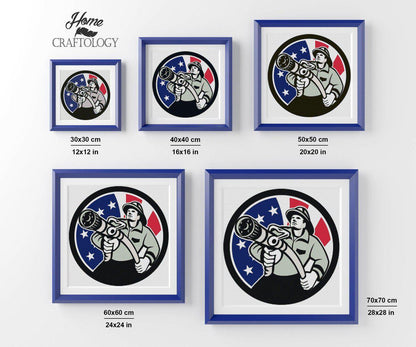 American Firefighter - Premium Diamond Painting Kit