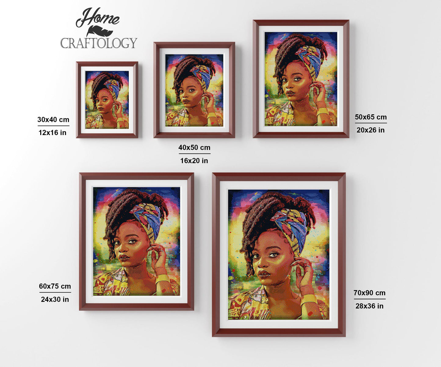 African Woman - Premium Diamond Painting Kit