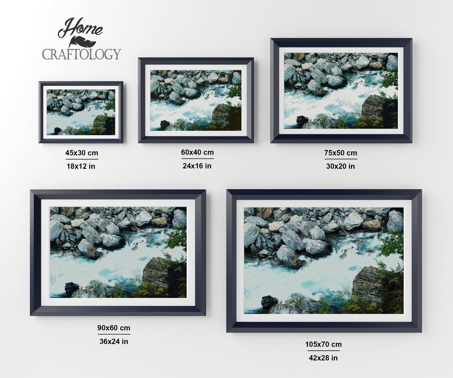 Waterfall Stream - Premium Diamond Painting Kit