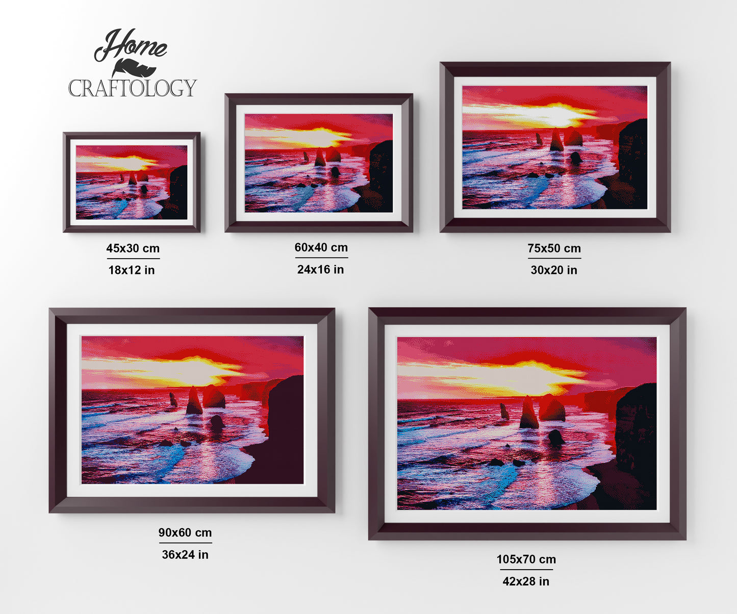 Sunset at The Twelve Apostle - Premium Diamond Painting Kit