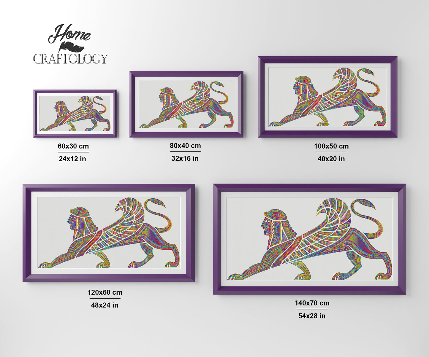 Colorful Sphinx - Premium Diamond Painting Kit