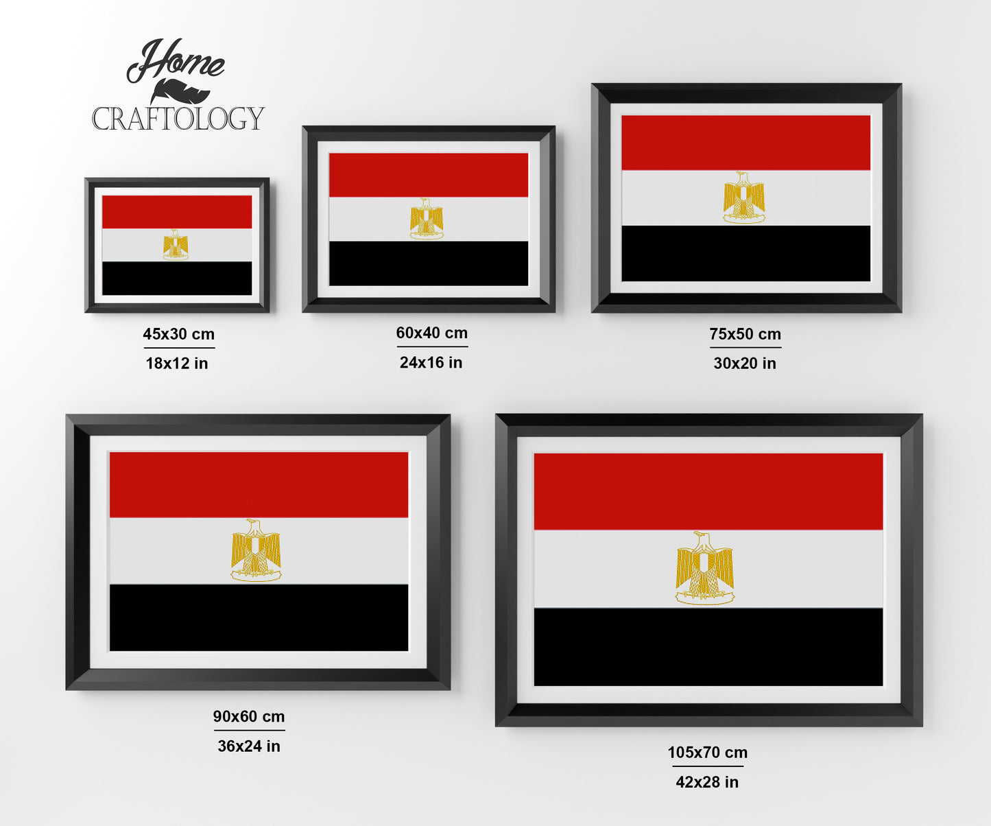 Egypt Flag - Premium Diamond Painting Kit