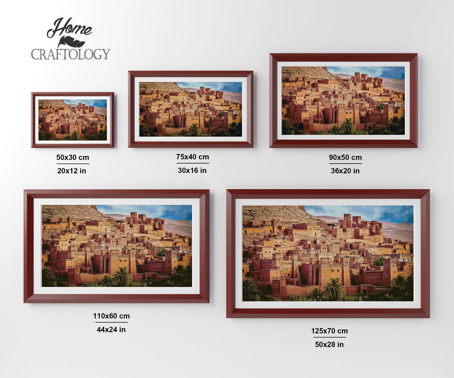 Morocco's Clay Houses - Premium Diamond Painting Kit
