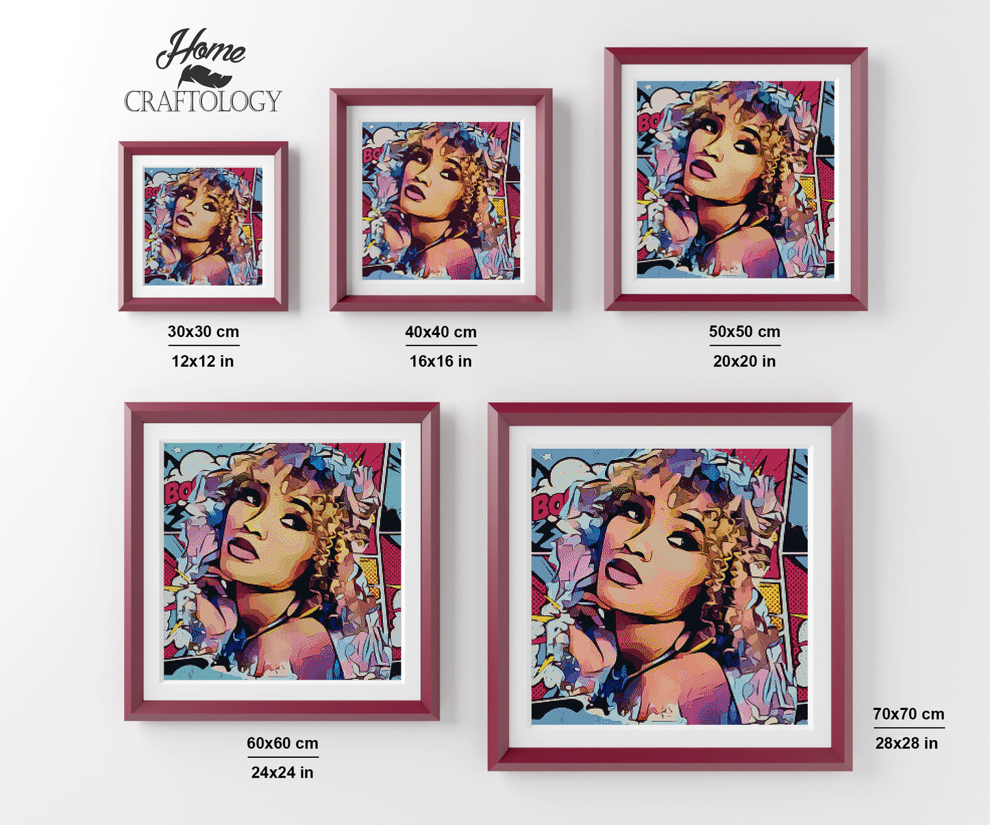 Girl Pop Art - Premium Diamond Painting Kit