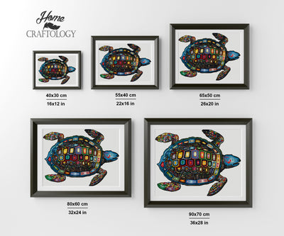 Colorful Turtle - Premium Diamond Painting Kit