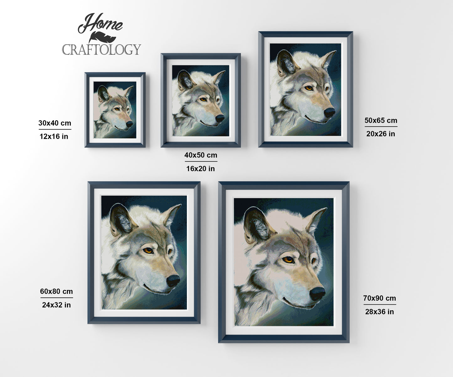 Curious Wolf - Premium Diamond Painting Kit