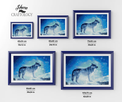Wolf Snow Art - Premium Diamond Painting Kit
