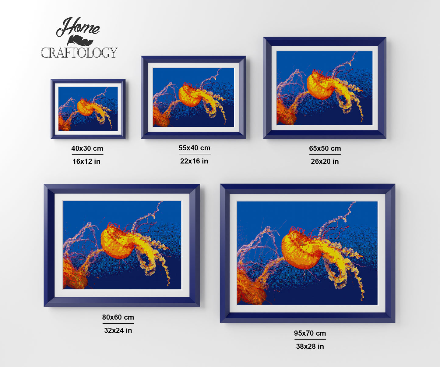 Dancing Jellyfish - Premium Diamond Painting Kit