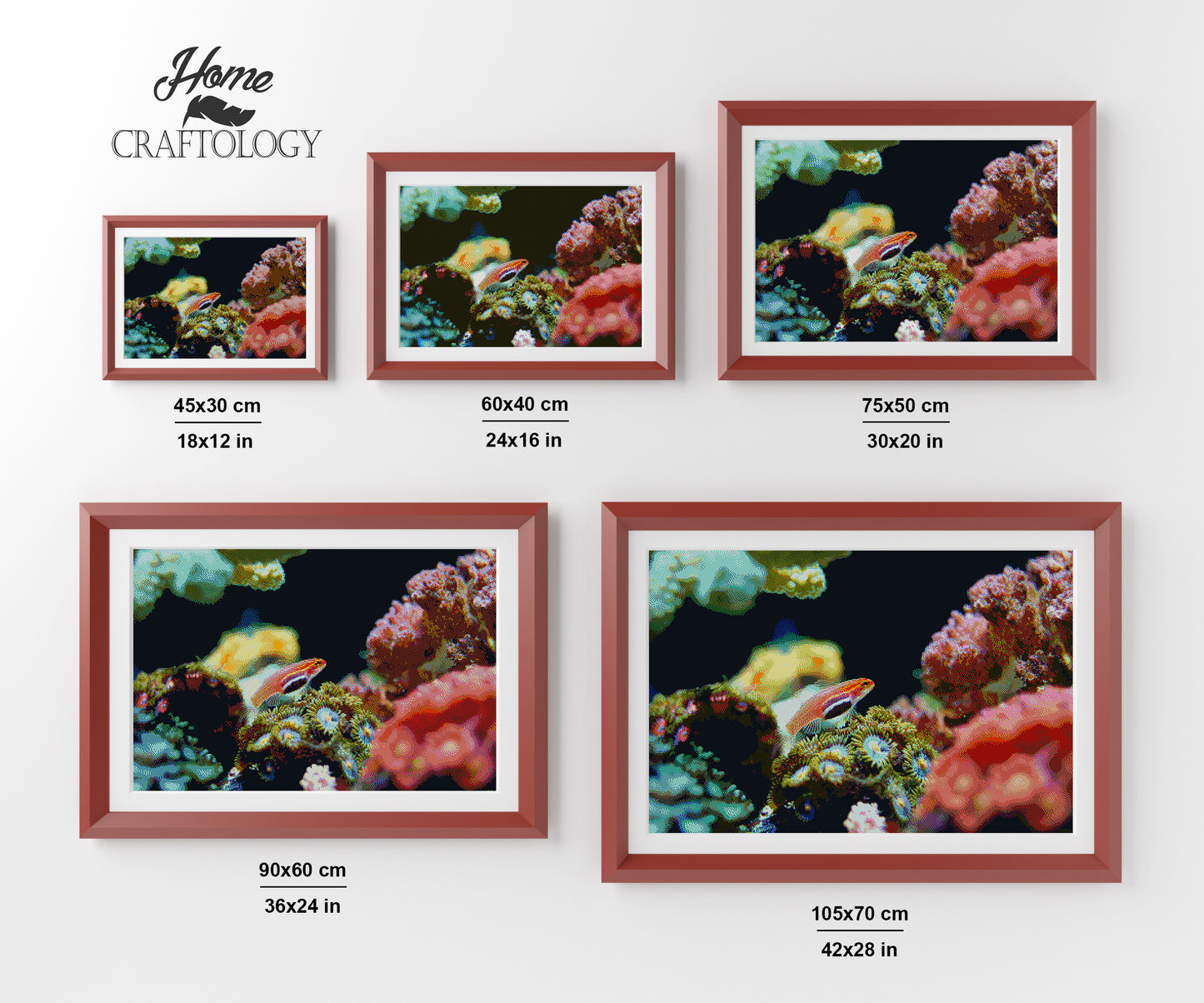Fish and Corals - Premium Diamond Painting Kit