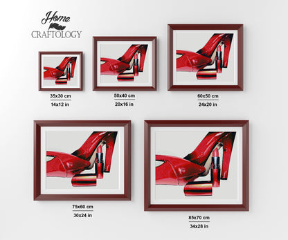 Heels and Lipstick - Premium Diamond Painting Kit