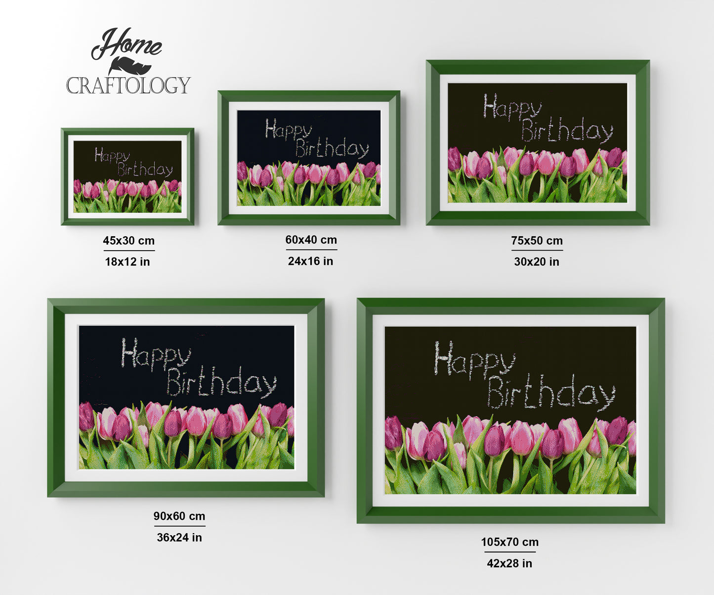 Birthday Flowers - Premium Diamond Painting Kit